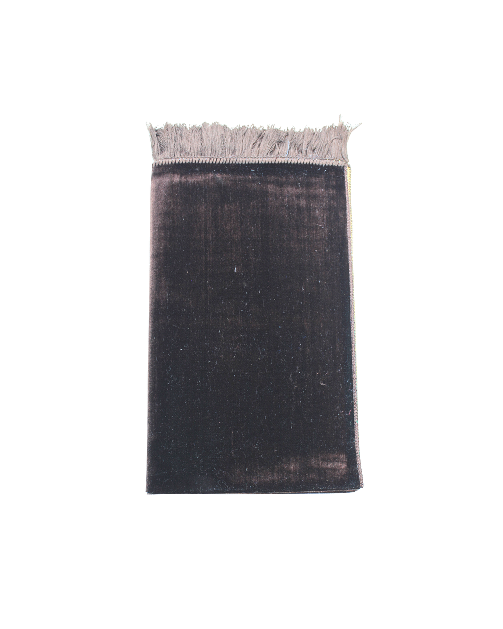 Luxury Velvet Prayer Mat - Dark Brown
