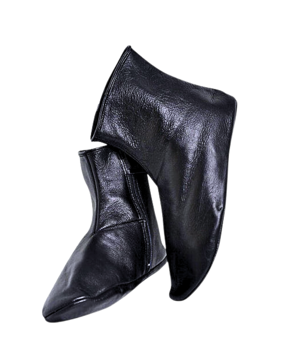 Minimalist Soft Leather Tabi-Style Ankle Boots – Pointed Toe Zip Flats (Unisex)