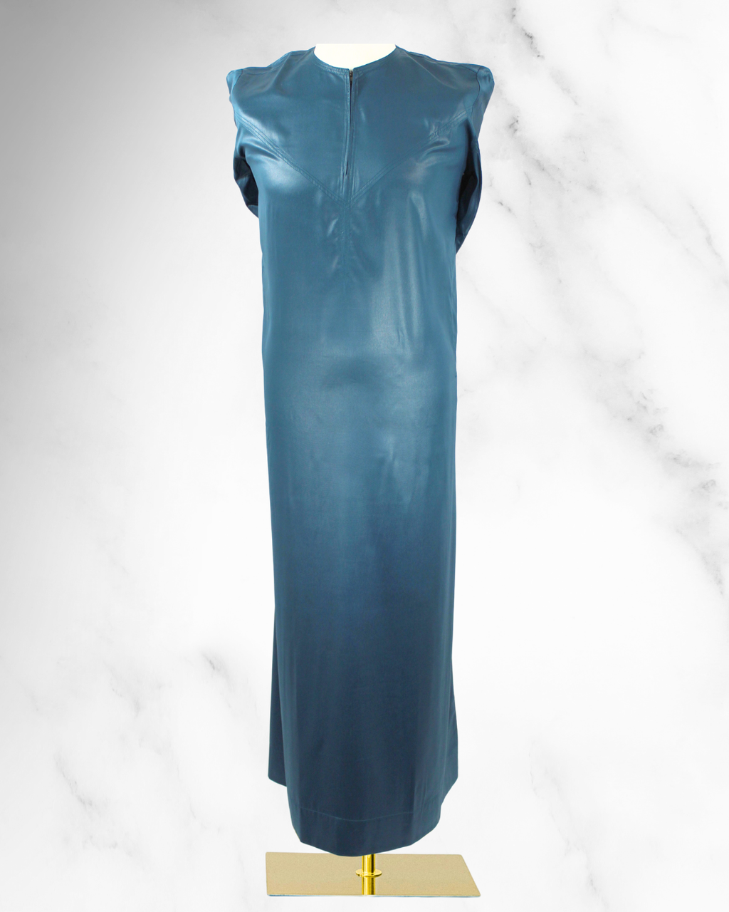 Premium Casual Thobe – Deep Blue