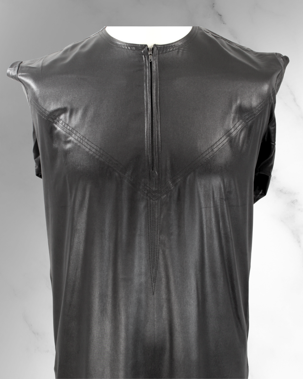 Premium Casual Thobe – Shiney Black