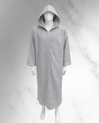 Premium Winter Moroccan Hooded Thobe Djellaba – Dark Grey