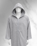 Premium Winter Moroccan Hooded Thobe Djellaba – Dark Grey