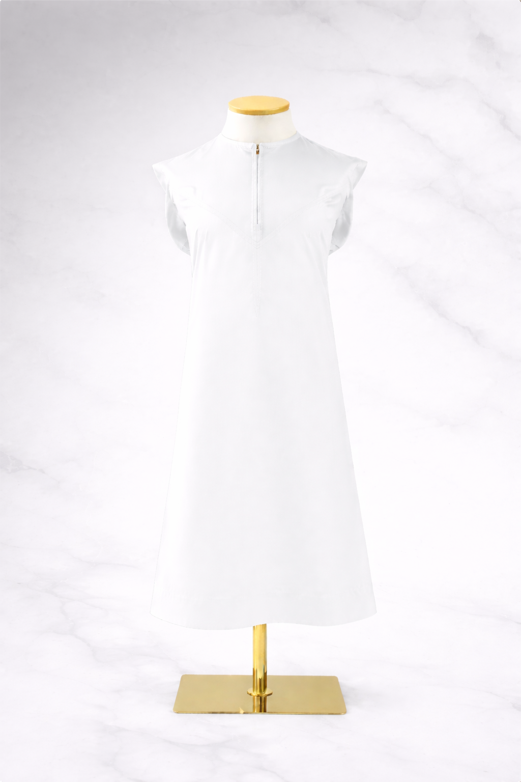 Premium Kids Shiney Omani Casual Thobe – Bright White