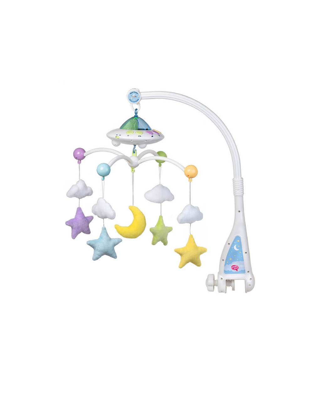 Moon & Stars Desi Doll Quran Cot Mobile with Light Projection