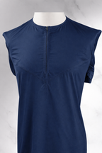 Premium Kids Shiney Omani Casual Thobe – Navy Blue