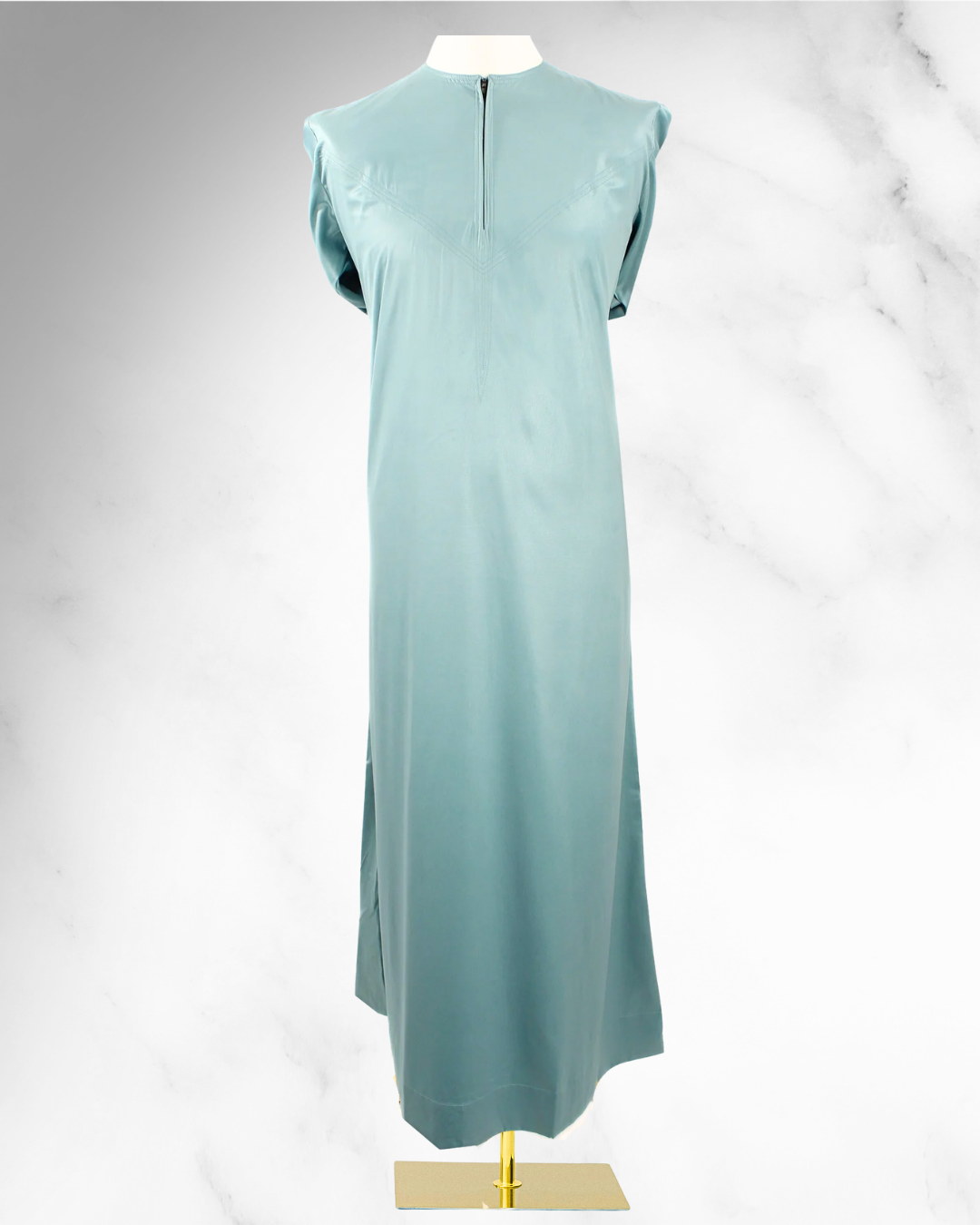 Premium Casual Thobe – Muted Turquoise