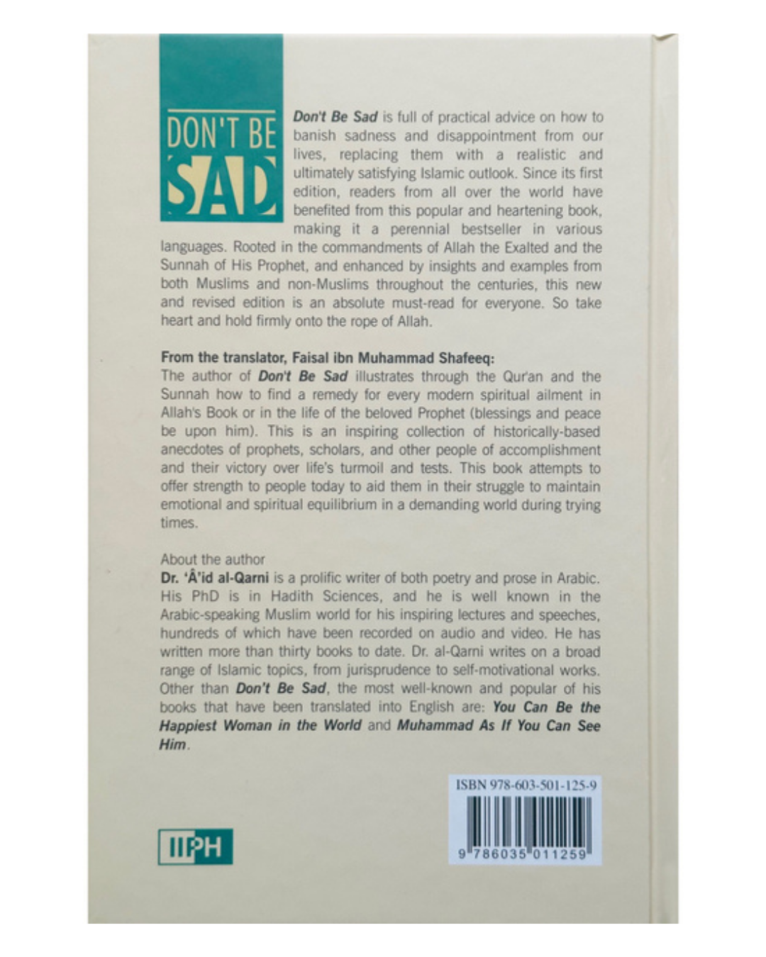 Dont Be Sad Book | Author: Dr. Aid al-Qarni