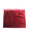 Luxury Velvet Prayer Mat - Burgundy Red
