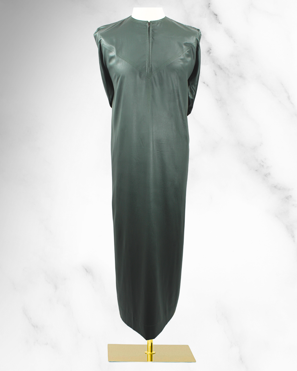 Premium Casual Thobe – Midnight Green