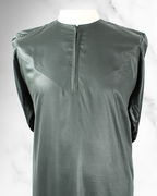 Premium Casual Thobe – Midnight Green