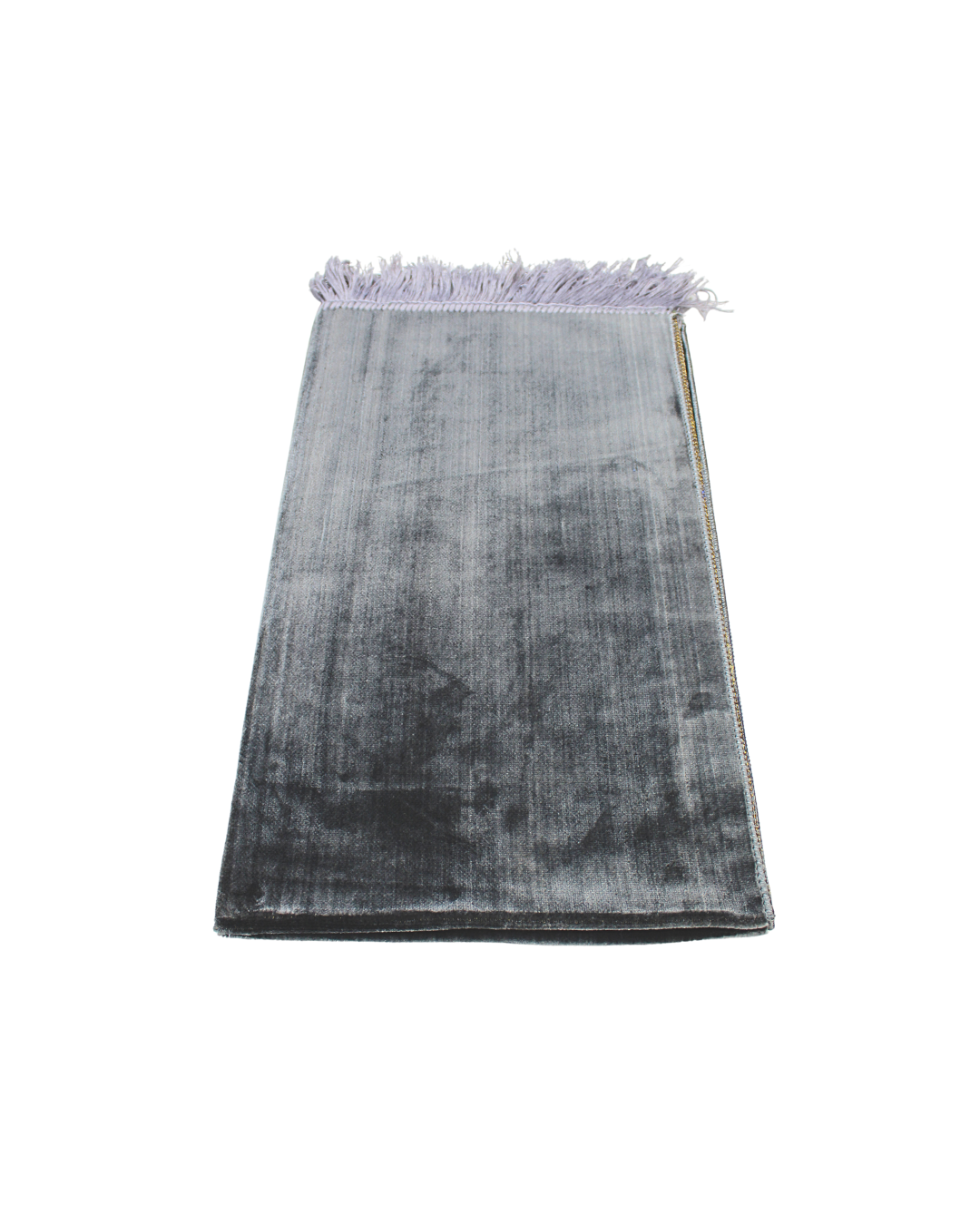 Luxury Velvet Prayer Mat - Elegant Grey