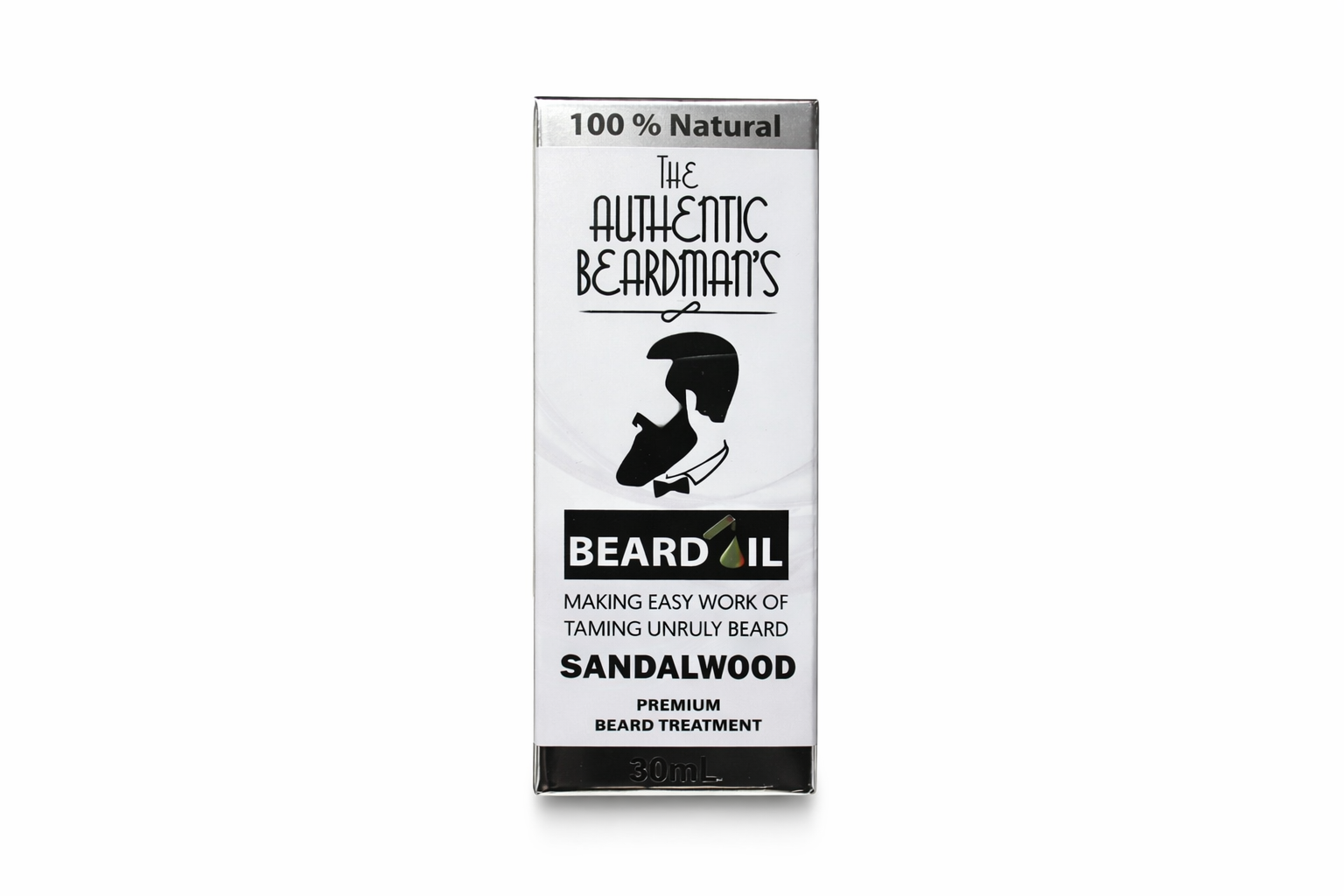 Authentic Beardman`s Sandalwood Beard Oil 100% Natural 30ml