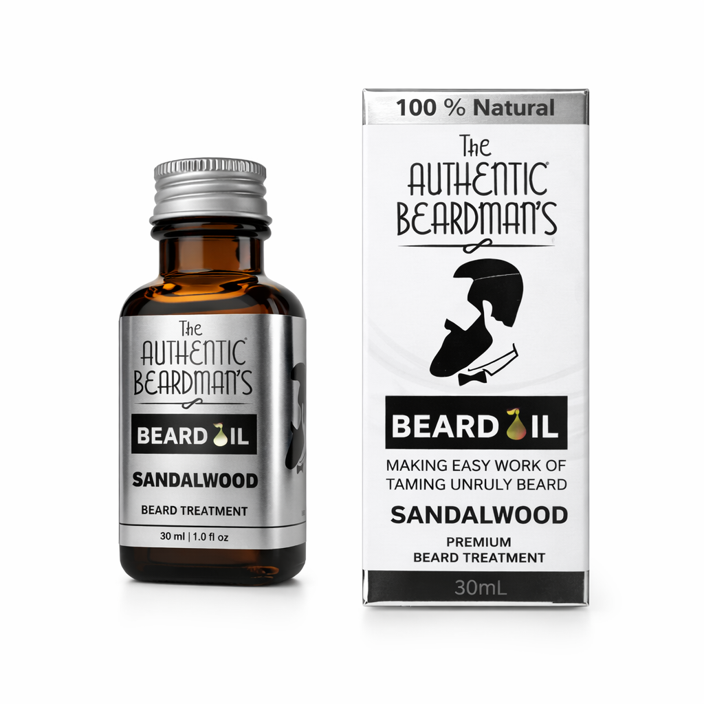 Authentic Beardman`s Sandalwood Beard Oil 100% Natural 30ml